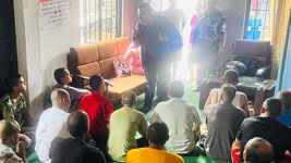 Progressive foundations visitng counselor delivering speech on Behavior Therapy.